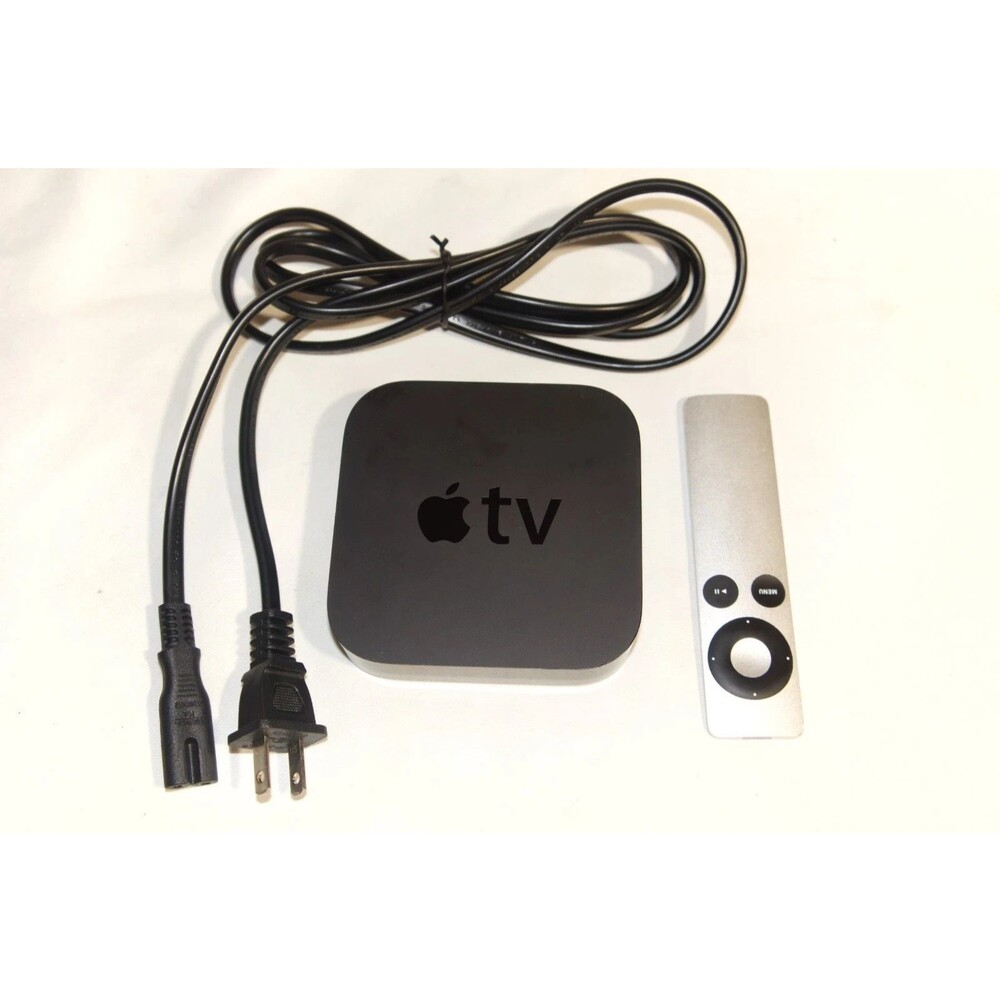 Apple TV with Silver Remote and Black Power Cable, 3rd Gen